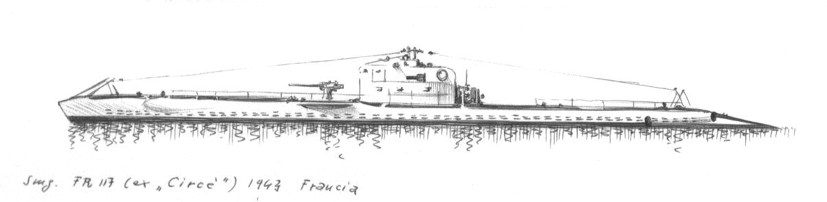1943 - Sommergibile FR 117 - ex 'Circe'